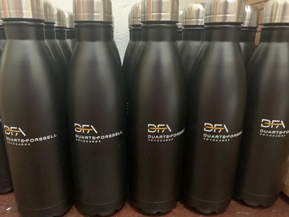 Garrafa térmica personalizada Duarte-Forssell Advogados